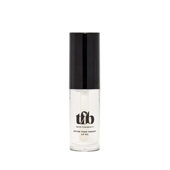 Trust Fund Beauty Better Than Therapy Lip Oil Vitamin E Clear Gloss 0.10 oz NIB - Picture 2 of 7